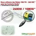 Détecteur de Mouvement SINOPower Automatique HF Micro-Ondes Capteur Hyperfréquence Luminaire LED Relais Radar Éclairage 360° Ampoules