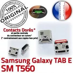 Dock E souder Qualité SM-T560 ORIGINAL USB Fiche charge Chargeur TAB-E MicroUSB TAB T560 Galaxy Pins de SM Prise Connector Dorés à Samsung SLOT