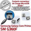 Samsung Prime SM-G360F USB Charg Connecteur charge Connector Prise G360F Chargeur Pins Qualité à SM Core souder ORIGINAL Micro de Dorés Galaxy