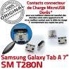 Galaxy Tab-A SM-T280N Prise USB Samsung de Pins souder Connector Qualité à SLOT TAB-A Dorés Fiche Chargeur Dock ORIGINAL charge MicroUSB