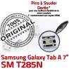 Galaxy Tab-A SM-T285N Prise USB SLOT ORIGINAL Pins Dock Fiche Samsung MicroUSB Chargeur Dorés Connector TAB-A Qualité à souder charge de
