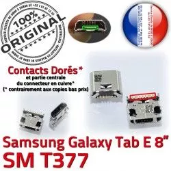 Qualité à Galaxy souder TAB-E Dorés charge Connector SLOT Prise de USB Tab-E SM-T377 Dock MicroUSB Chargeur Fiche Samsung Pins ORIGINAL