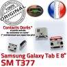Samsung Galaxy Tab-E SM-T377 USB Connector charge SLOT Chargeur MicroUSB à TAB-E Dock souder Qualité ORIGINAL Pins Fiche Prise Dorés de