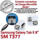 Samsung Galaxy Tab E T377 USB Dorés de Chargeur Connector inch à SM 8 ORIGINAL Prise Dock TAB Pins Connecteur charge souder Micro