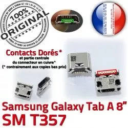 Micro Chargeur Prise 8 A Connecteur de SM TAB Galaxy Tab Dorés USB Samsung ORIGINAL Dock inch T357 charge à Connector souder Pins