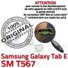 Samsung Galaxy TAB E SM-T567 USB inch T567 souder de Chargeur 9 Connector SM à Dorés charge Connecteur Dock ORIGINAL Micro Pins Prise