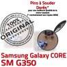 Samsung Core SM-G350 USB Charge Pins Qualité de Chargeur Galaxy Micro Connector Prise charge souder G350 Connecteur ORIGINAL Dorés Plus à SM