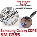 Samsung Core SM G355 Micro USB SM-G355 souder Chargeur de Prise Dock Galaxy 2 ORIGINAL Pins Dorés Connector Qualité PORT à charge Fiche