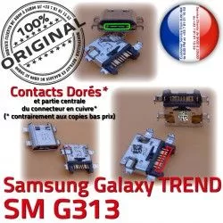 Dorés Connecteur Connector Pins charge S souder Charge SM Prise DUOS USB Micro Chargeur SM-G313 TREND ORIGINAL Galaxy Samsung G313 de Qualité à