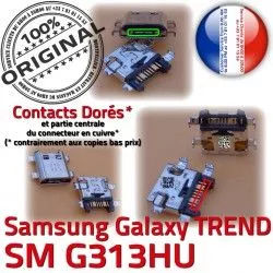 Chargeur à Prise charge Connector Micro USB SM-G313HU Dorés DUOS Galaxy TREND ORIGINAL Pins Connecteur Samsung Charge souder SM de G313HU Qualité