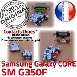 souder charge Connector Chargeur de à SM-G350F G350F Plus ORIGINAL Dock Qualité Pins Samsung Fiche Micro Galaxy MicroUSB Prise Core USB Dorés SM