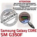 Samsung Core SM-G350F USB Charge Connector à ORIGINAL Chargeur Galaxy Pins charge de Qualité Dorés Connecteur souder G350F Plus Micro SM Prise
