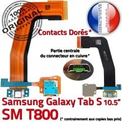 Contacts Nappe Galaxy Dorés Charge Qualité Réparation ORIGINAL Samsung S USB SM-T800 de TAB OFFICIELLE SM Chargeur T800 Connecteur TAB-S Ch Micro