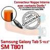 SM-T801 Micro USB TAB-S Charge SM Galaxy Nappe Samsung S Connecteur SD Dorés Contacts TAB Réparation Chargeur ORIGINAL de Lecteur T801 Qualité