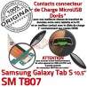 Samsung Galaxy TAB S SM-T807 Ch Chargeur ORIGINAL Nappe USB Micro de Doré Prise Qualité Mémoire TAB-S Charge Connecteur Port Lecteur SD