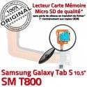 SM-T800 Micro USB TAB-S Carte SD Samsung SM TAB Qualité Galaxy Chargeur Mémoire Charge S PORT ORIGINAL Nappe T800 Connecteur de Lecteur