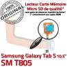 SM-T805 Micro USB TAB-S Carte SD S Charge Lecteur Samsung Galaxy ORIGINAL PORT Mémoire Nappe Chargeur TAB de SM Connecteur Qualité T805