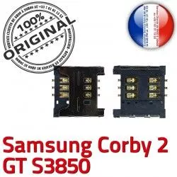 2 Prise à ORIGINAL souder Card s3850 OR Reader Corby SLOT Connecteur Lecteur GT Samsung S SIM Pins Connector Contacts Carte Dorés