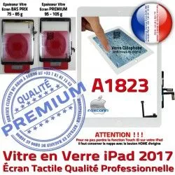 Tablette Qualité Vitre IC AIR Réparation Oléophobe iPad Nappe Adhésif A1823 Verre Monté HOME Caméra Ecran Tactile Blanc Fixation