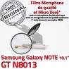 GT-N8013 Micro USB NOTE Charge Contacts MicroUSB N8013 ORIGINAL Nappe OFFICIELLE de GT Samsung Dorés Connecteur Galaxy Réparation Qualité Chargeur