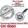 Samsung Galaxy NEO i9060 USB souder charge Prise à Connector Connecteur Dock Dorés Grand ORIGINAL GT Pins Chargeur Micro Qualité