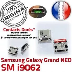 GT-i9062 souder Fiche ORIGINAL Pins MicroUSB Grand Qualité Galaxy Prise USB à NEO Dorés charge Samsung Chargeur SLOT Dock Connector