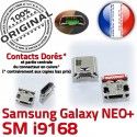 Samsung Galaxy NEO+ i9168 USB GT Pins Connecteur Qualité Connector à charge Plus Chargeur Dorés Micro souder ORIGINAL Dock Prise