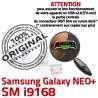 Samsung Galaxy NEO+ i9168 USB souder Connecteur ORIGINAL GT Qualité Prise à Pins Dorés Connector charge Dock Micro Plus Chargeur