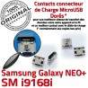 Samsung Galaxy NEO+ i9168i USB ORIGINAL Doré charge GT Prise Chargeur à Connecteur Qualité Dock Connector Plus Pin Micro souder