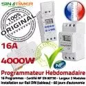 Minuterie Ventouse Porte 16A DIN Electronique Tableau Minuteur Journalière électrique Digital 4kW Rail Programmation 4000W