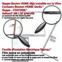 iPad 2019 A2200 Noir IC Adhésif Nappe Monté HOME Réparation Qualité Verre Oléophobe Ecran Caméra Tablette Vitre Tactile Fixation