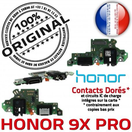 Honor 9X PRO Connecteur C USB RESEAU Chargeur Microphone Antenne OFFICIELLE de ORIGINAL Nappe Micro Qualité Câble Charge Prise