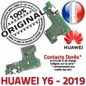 Huawei Y6 2019 Antenne Prise Microphone Micro RESEAU ORIGINAL Charge Connecteur JACK OFFICIELLE Chargeur PORT Qualité USB Nappe