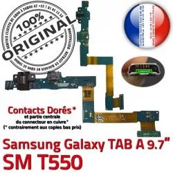 SM Galaxy Contact Chargeur Samsung Qualité Charge SM-T550 Connecteur Doré C Réparation TAB Nappe ORIGINAL OFFICIELLE T550 A de MicroUSB