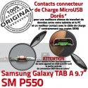 Samsung TAB A SM-P550 Galaxy C P550 Connecteur OFFICIELLE ORIGINAL USB Micro Charge de Chargeur SM Qualité Doré Contacts Nappe Réparation