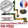 Samsung Galaxy TAB A SM-P550 C Réparation P550 ORIGINAL SM Charge Nappe Doré OFFICIELLE de MicroUSB Connecteur Contact Chargeur Qualité