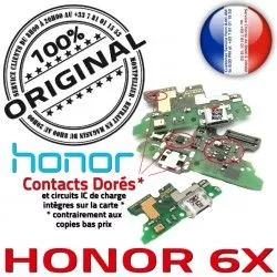 ORIGINAL Honor Haut-Parleur Microphone Nappe Charge 6X Qualité Chargeur Antenne DOCK PORT Contacts Téléphone Câble JACK USB