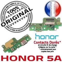 Charge Honor Téléphone Prise OFFICIELLE ORIGINAL Micro PORT Antenne USB Microphone Alimentation Nappe Chargeur 5A Qualité Câble