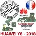 Huawei Y6 2018 Connecteur Charge de JACK Câble Chargeur PORT Antenne Nappe Prise USB Qualité RESEAU Micro ORIGINAL Microphone