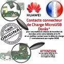 Huawei Y6 2018 de Microphone Qualité RESEAU PORT Antenne Micro ORIGINAL Charge USB Connecteur Nappe JACK Chargeur Prise Câble