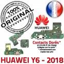 Huawei Y6 2018 JACK écouteurs DOCK ORIGINAL Qualité Charge Nappe Audio USB Antenne PORT Chargeur Microphone Câble Téléphone de