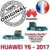 Huawei Y6 2017 Microphone OFFICIELLE ORIGINAL Charge Prise RESEAU Antenne Téléphone Connecteur Qualité Chargeur USB DOCK Nappe