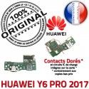 Huawei Y6 PRO 2017 Microphone OFFICIELLE USB Prise Connecteur RESEAU Charge Qualité Antenne ORIGINAL Chargeur Téléphone Nappe