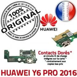 de ORIGINAL Qualité 2016 Y6 Micro Antenne Charge Huawei Prise Nappe Téléphone PORT Câble PRO USB Microphone JACK Chargeur