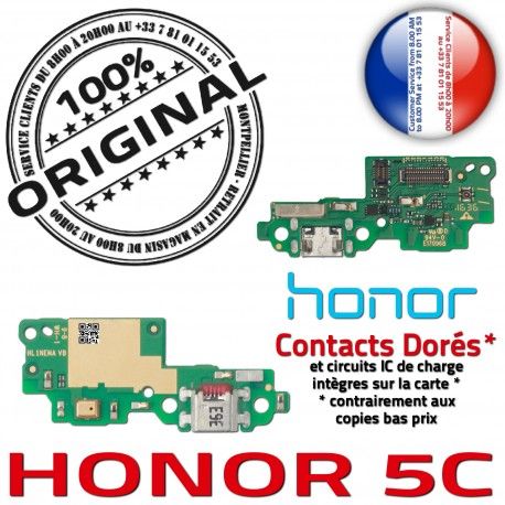 Honor 5C Antenne SMA OFFICIELLE USB Téléphone Qualité Connecteur GSM Prise PORT Nappe Huawei Microphone Chargeur ORIGINAL Charge