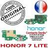 Honor 7 LITE Prise Alimentation Nappe OFFICIELLE Microphone Chargeur Type-C Antenne Téléphone Câble PORT ORIGINAL USB Charge