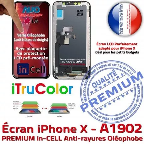 Écran Complet iPhone A1902 True LCD SmartPhone pouces Apple inCELL Super Tone PREMIUM 5,8 3D HD Affichage Retina Vitre