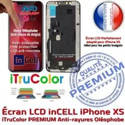 Apple PREMIUM 3D inCELL SmartPhone Liquides Cristaux HDR iPhone Multi-Touch XS Verre Touch Oléophobe LCD Écran Remplacement