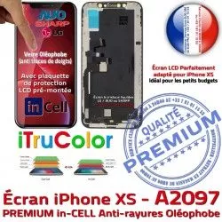 LCD Ecran Multi-Touch Liquides Apple SmartPhone inCELL A2097 PREMIUM Touch Verre Cristaux Remplacement in-CELL Vitre iTruColor Écran iPhone XS