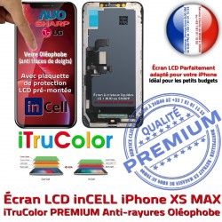 in-CELL Cristaux LCD Liquides 6,5 PREMIUM 3D HDR In-CELL Retina Vitre Touch iPhone SmartPhone Oléopho MAX Remplacement Écran XS Super in